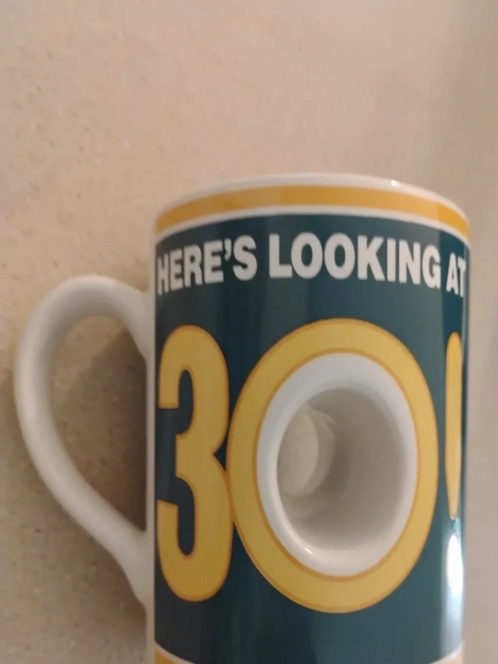 Vintage Here's Looking 30! Coffee Cup, preloved Good Condition